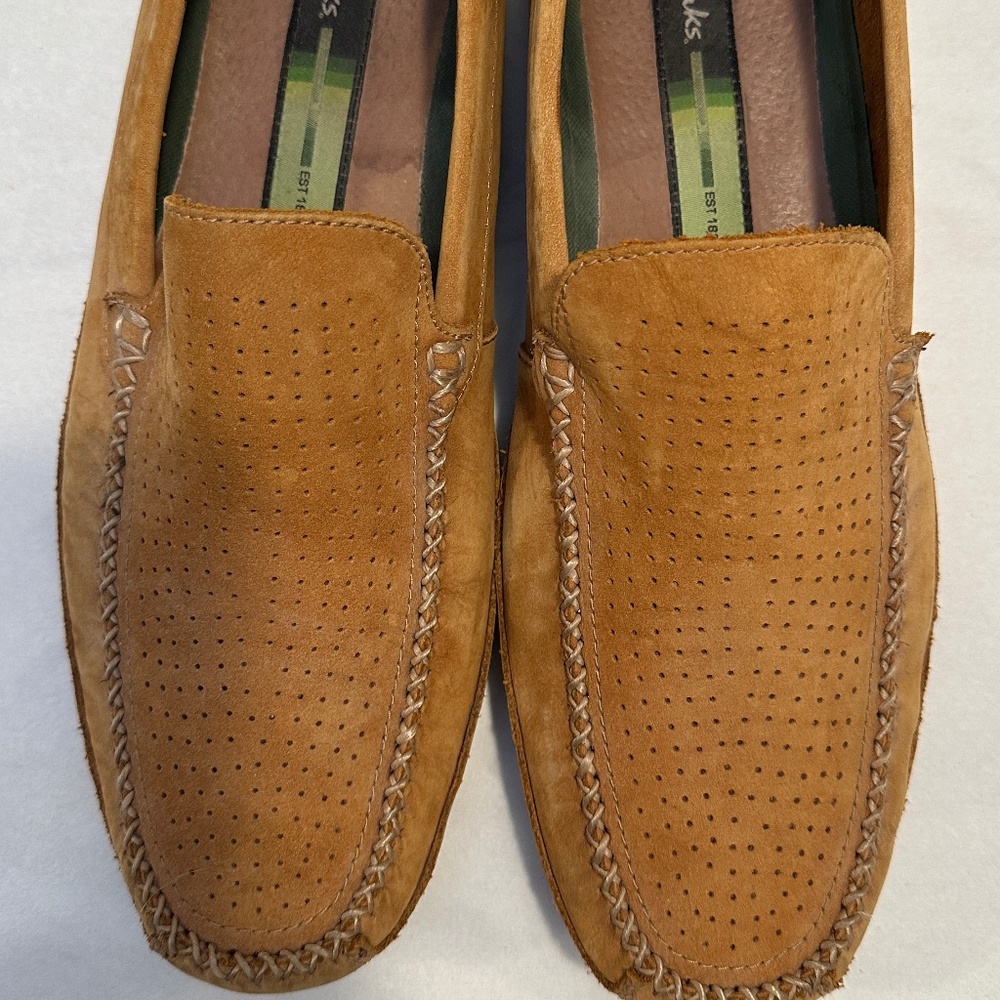 Men's Suede Leather Clarks Loafers